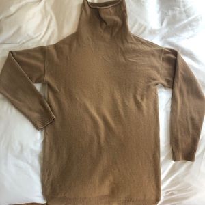 Cashmere turtleneck sweater dress